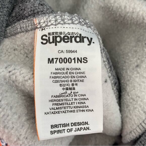 Superdry Gray Slim Fit Joggers Orange Label size XL - Picture 11 of 13